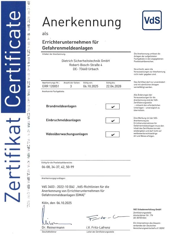 VdS_Anerkennung_Gefahrenmeldeanlagen_ERR120051-2
