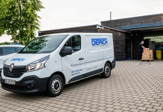 Nutzfahrzeug von DIETRICH Sicherheitstechnik im Einsatz